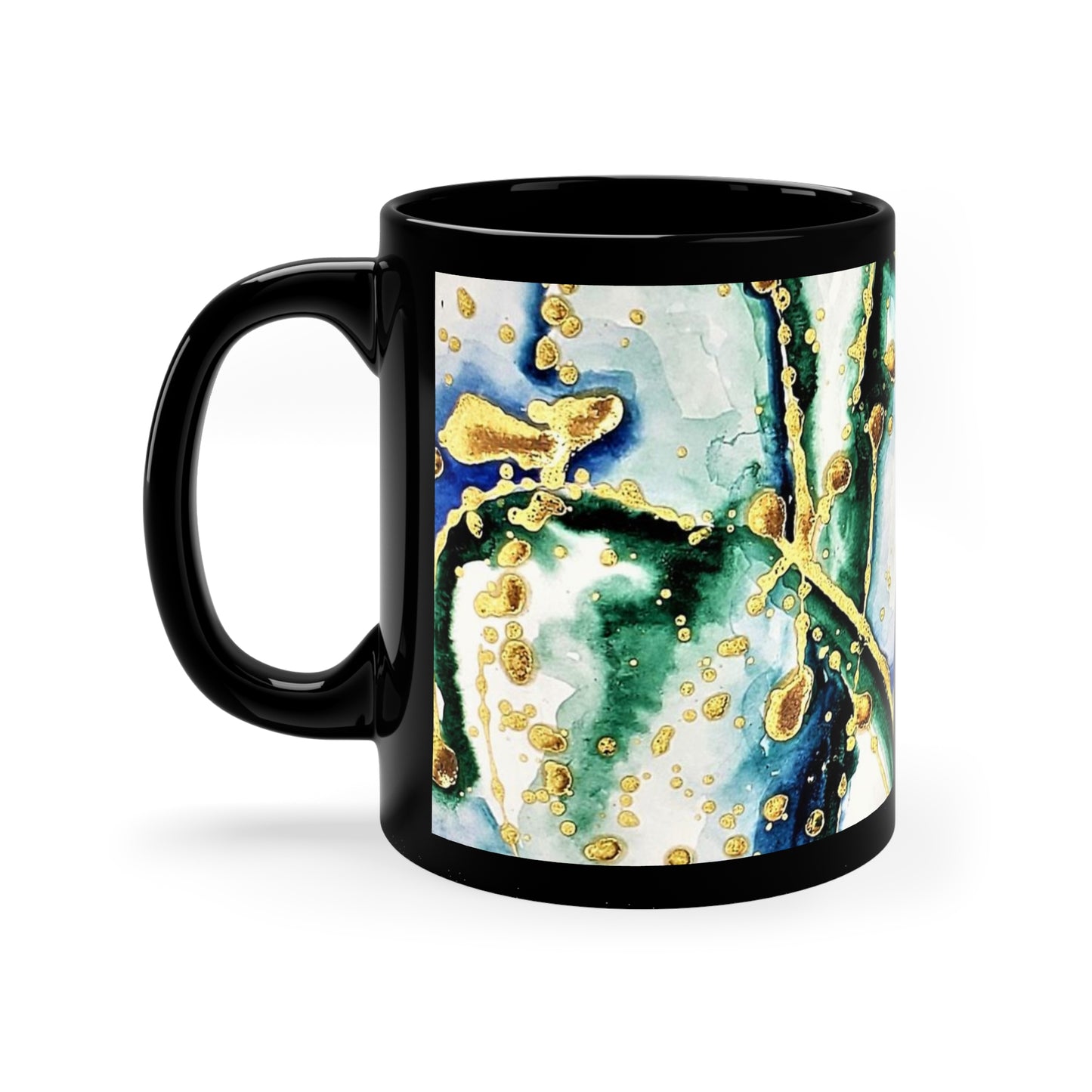 Blue Willow Black Coffee Mug, 11oz