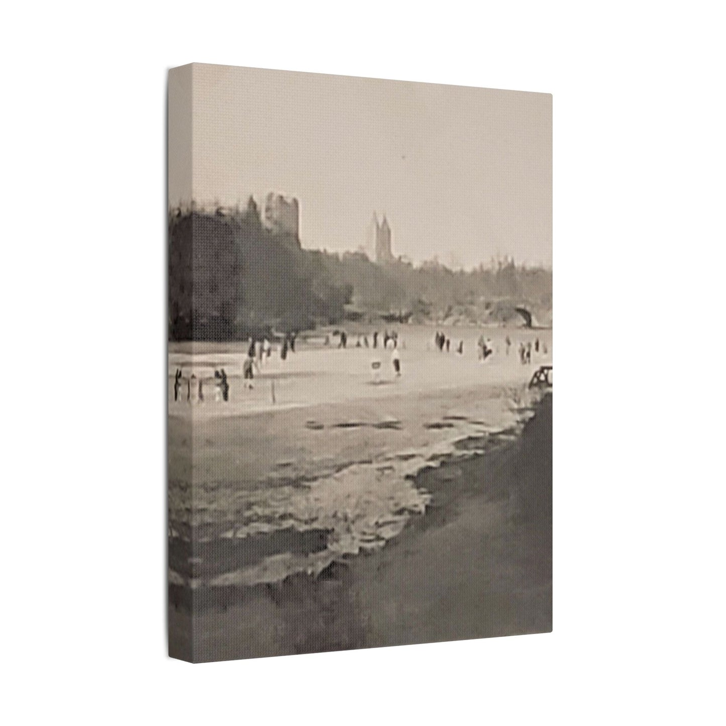 Central Park Satin Canvas Stretched