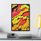 80s Rapture Gallery Canvas Wraps, Vertical Frame 16″ x 24″ 1.25" orange