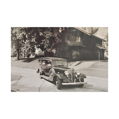 Classic Car Satin Canvas Stretched 36″ x 24″ (Horizontal) 1.5"