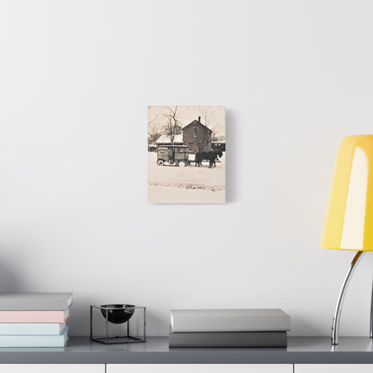 Milk Man Satin Canvas Stretched