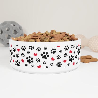 Cute Paw Print Pet Bowl - Kia Day Design
