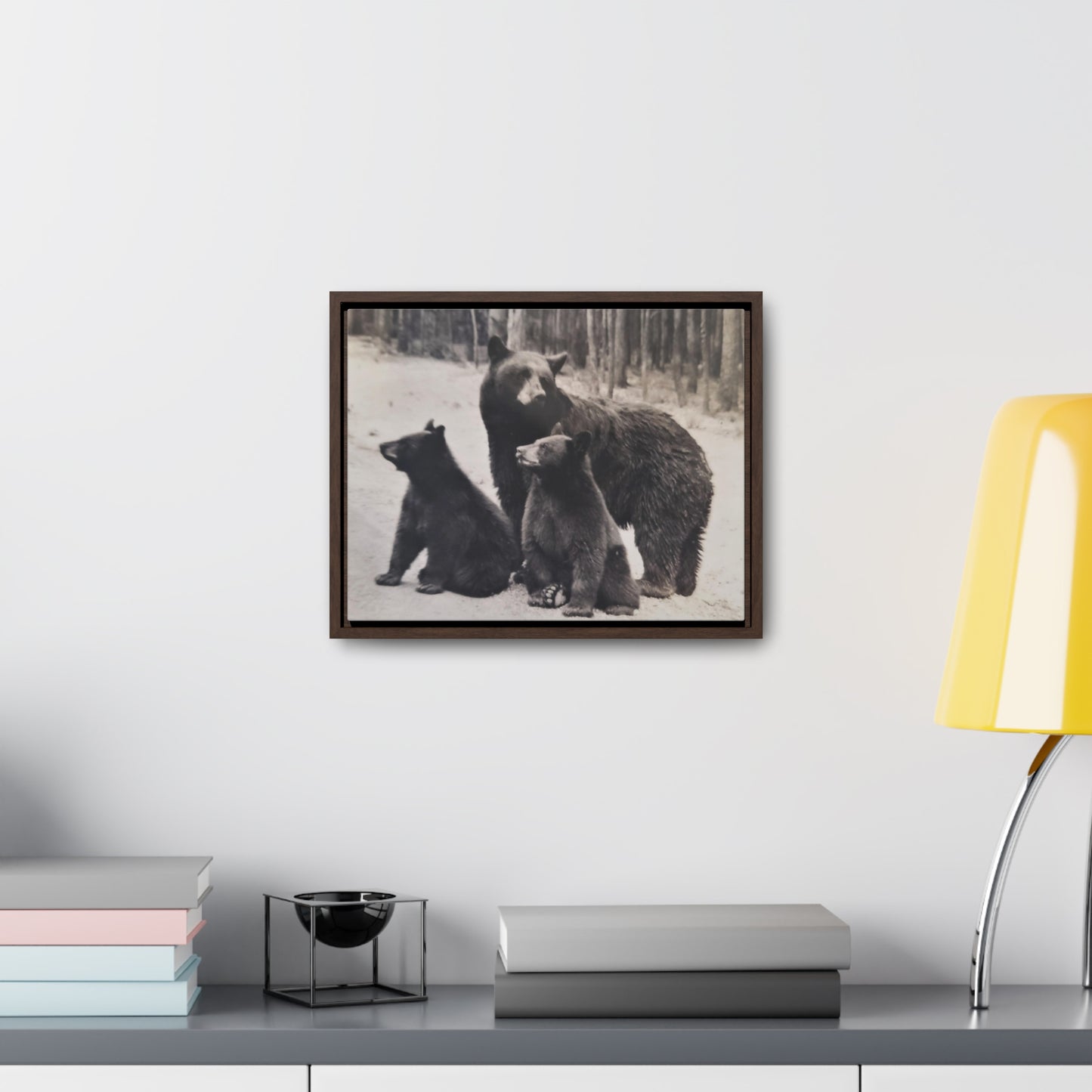 Yellowstone Black Bears Gallery Canvas Wraps, Horizontal Frame