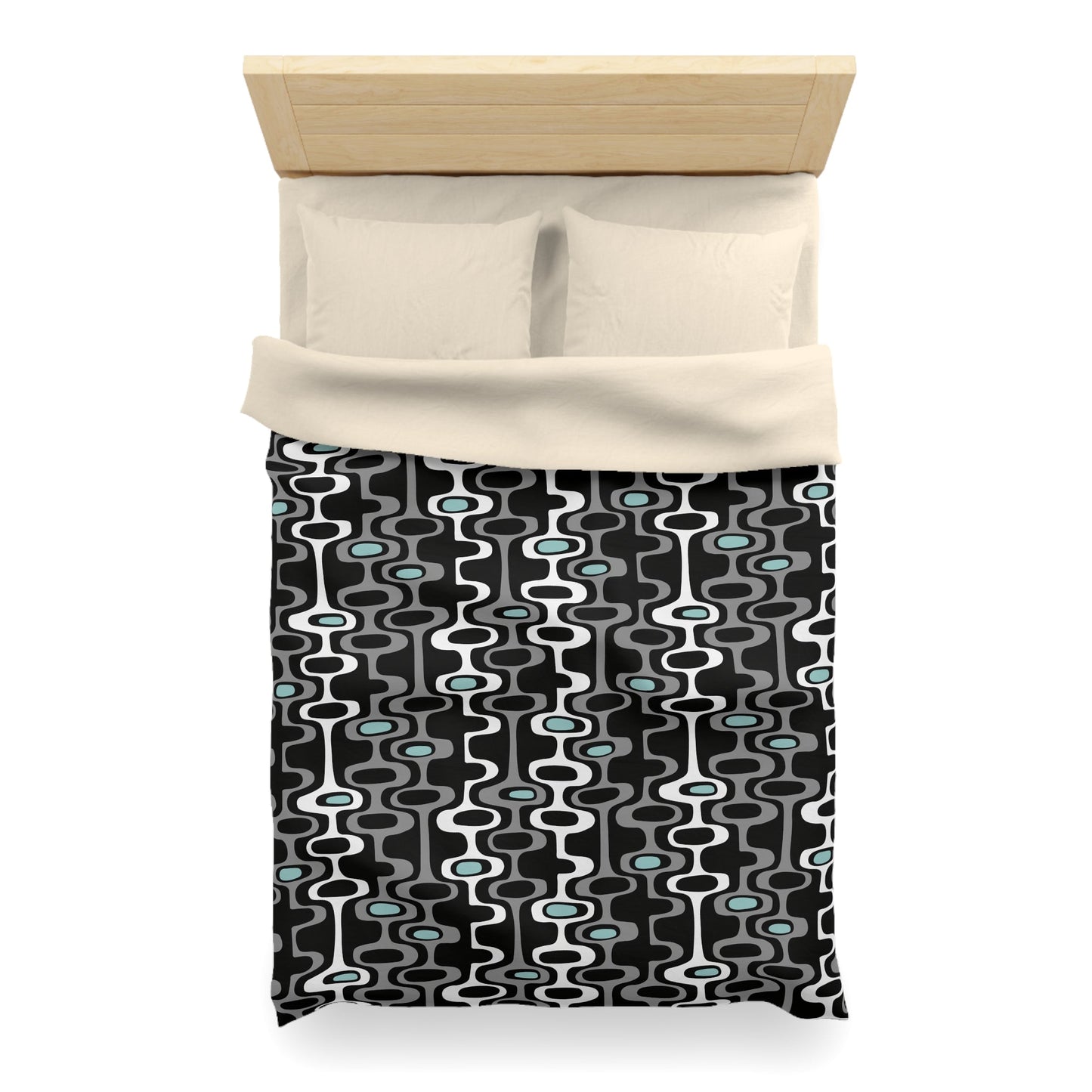 Modern Geometric Microfiber Duvet Cover - Kia Day Design