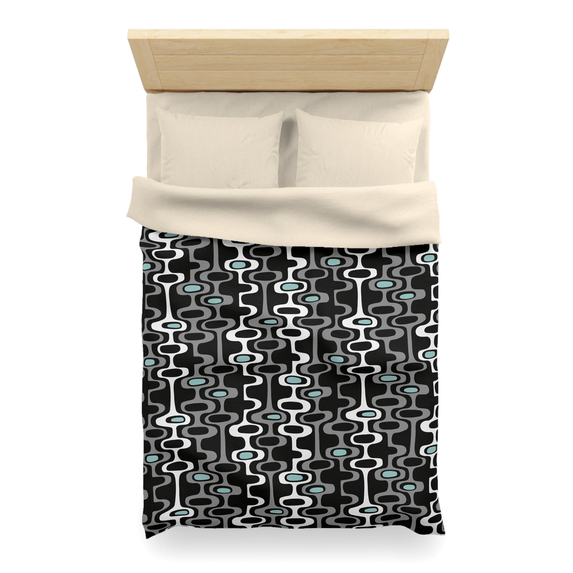 Modern Geometric Microfiber Duvet Cover - Kia Day Design