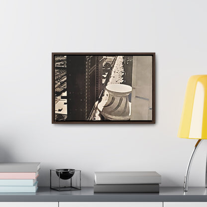 Michigan Ave Chicago Gallery Canvas Wraps Horizontal Frame 18″ x 12″ Walnut Premium Gallery Wraps (1.25″)