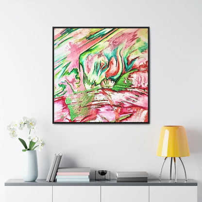 Pink Forest Gallery Canvas Wraps, Square Frame