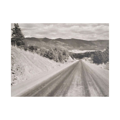Western Road Satin Canvas Stretched 24″ x 18″ (Horizontal) 1.5"