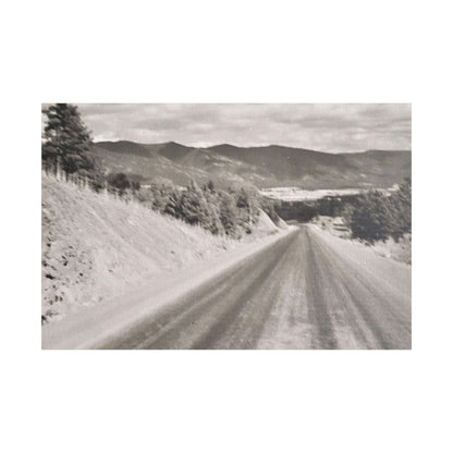Western Road Satin Canvas Stretched 36″ x 24″ (Horizontal) 1.5"