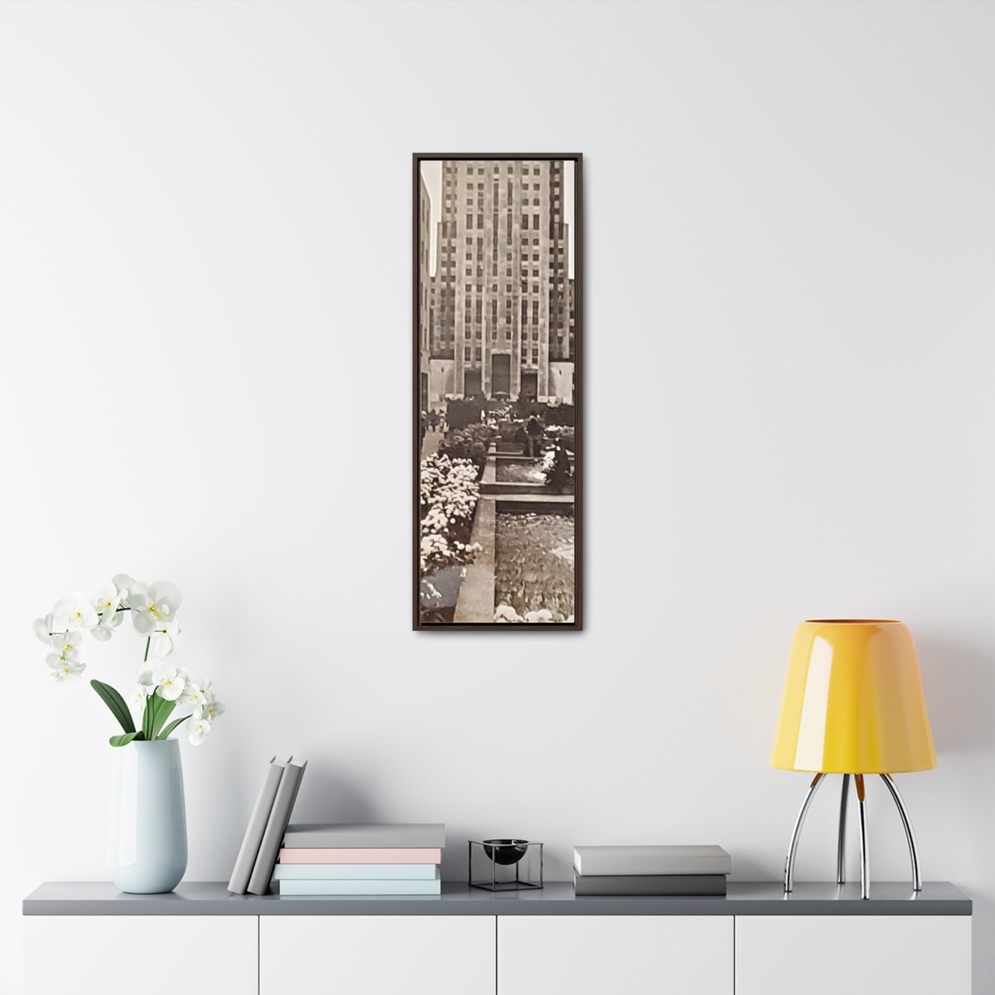 Rockefeller Plaza Gallery Canvas Wraps, Vertical Frame