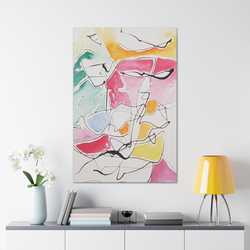 Abstract Face Canvas Gallery Wraps - Kia Day Design