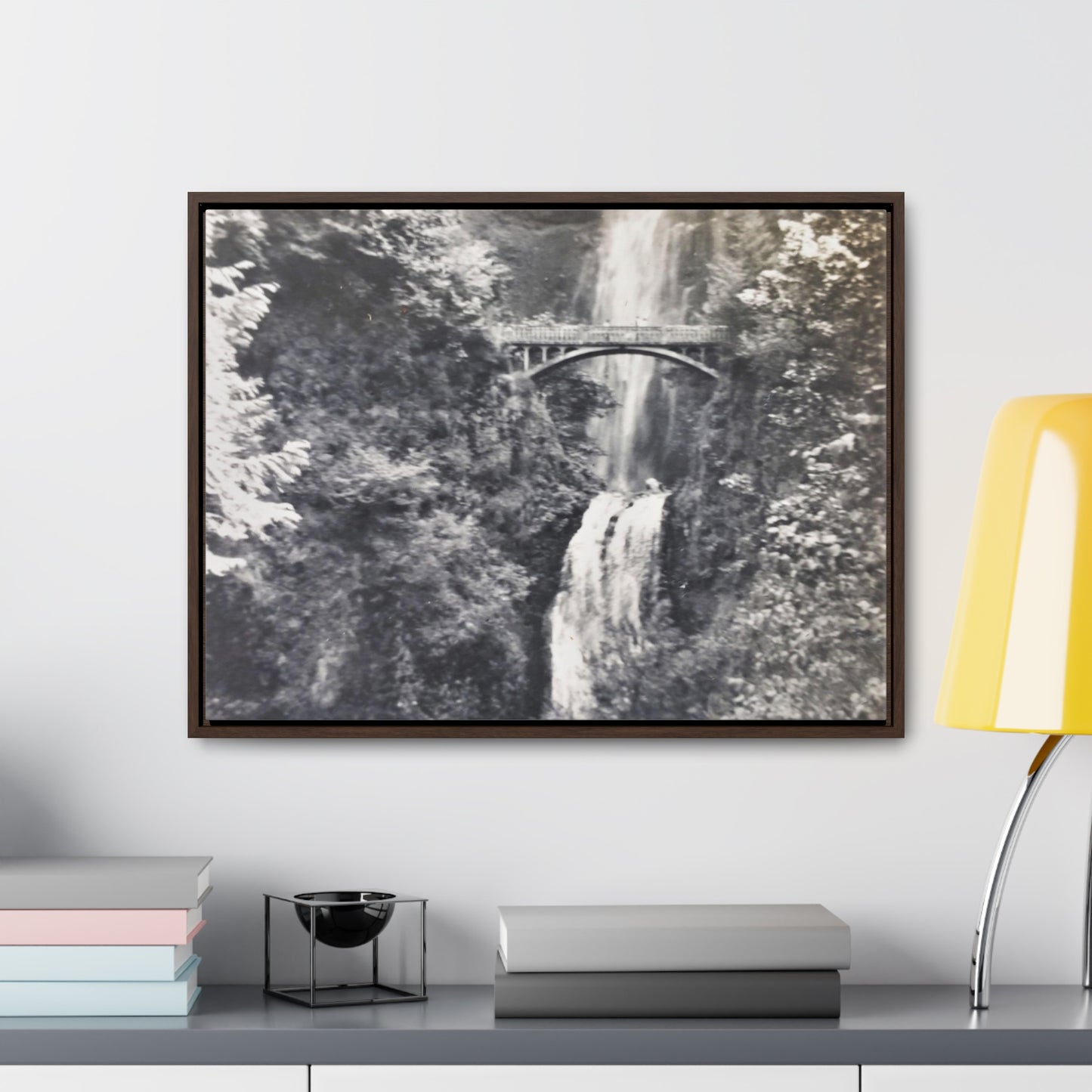 Multnomah Falls Oregon Gallery Canvas Wraps, Horizontal Frame