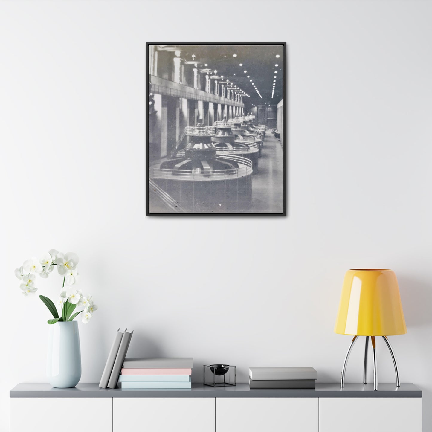 Boulder Dam Powerhouse Gallery Canvas Wraps, Vertical Frame