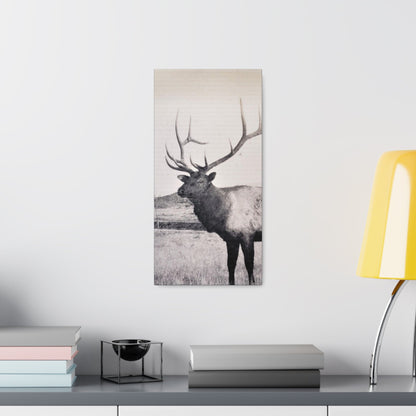 Yellowstone Bull Elk Canvas Gallery Wraps 10″ x 20″ 1.25"