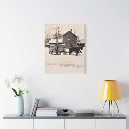 Milk Man Satin Canvas Stretched