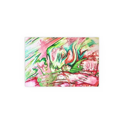 Pink Forest Silk Posters 12" x 8" (Horizontal) Semi Glossy