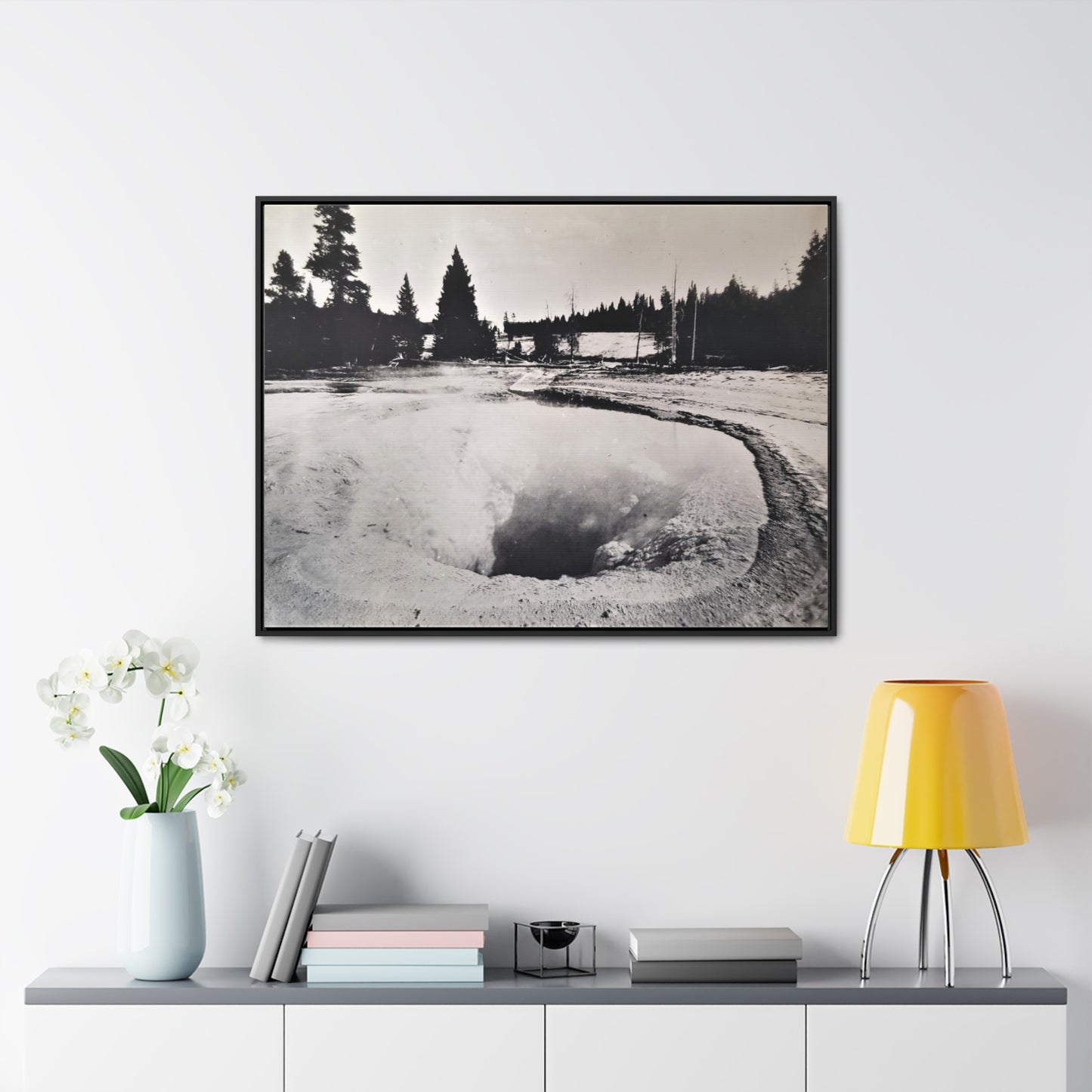 Morning Glory Pool Yellowstone Gallery Canvas Wraps, Horizontal Frame