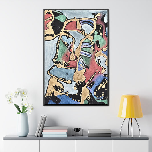 Angry Cat Gallery Canvas Wraps, Vertical Frame