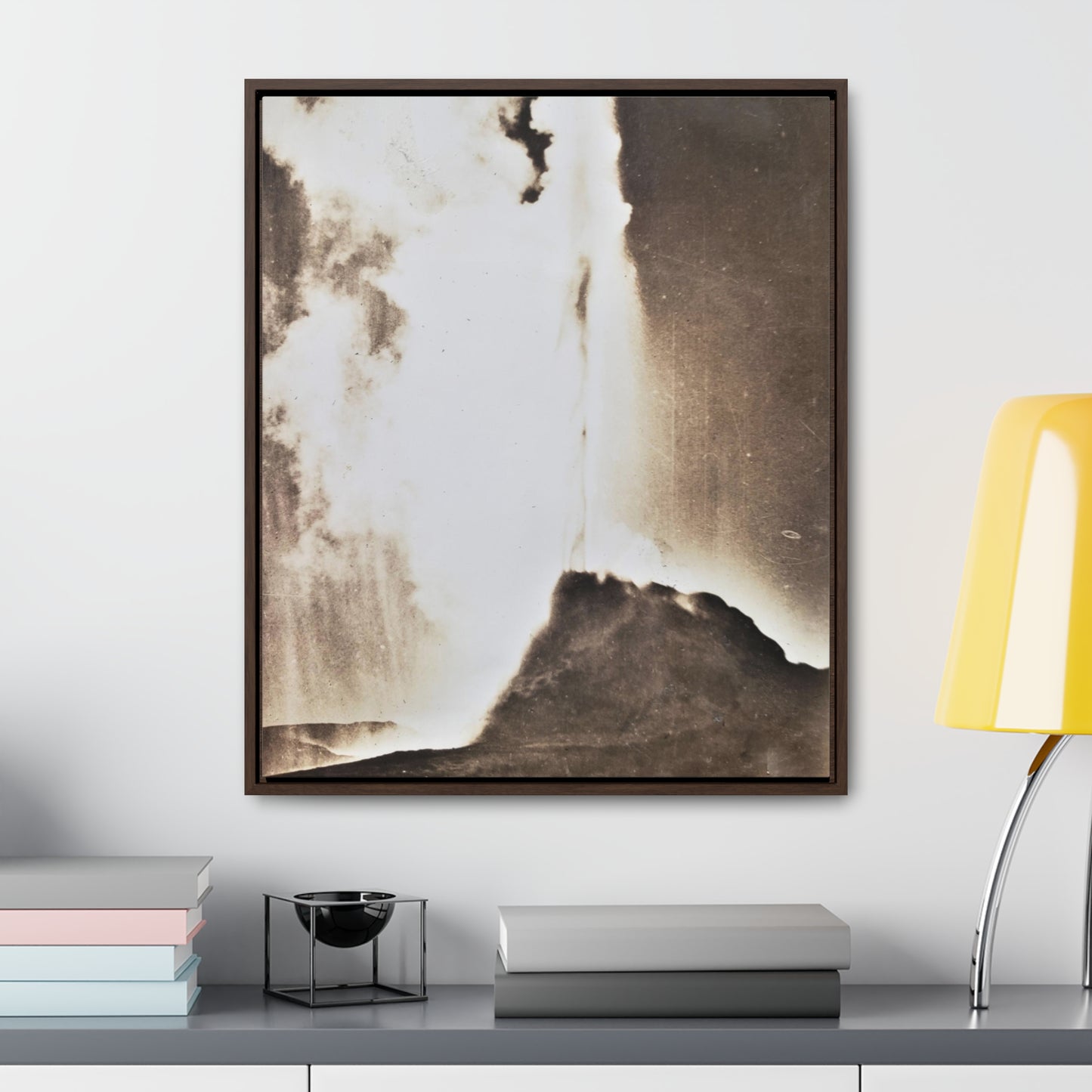 White Dome Geyser Yellowstone Gallery Canvas Wraps, Vertical Frame