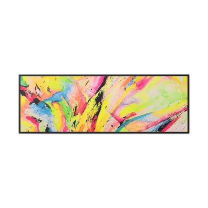 Neon Fire Gallery Canvas Wraps, Horizontal Frame 60″ x 20″ Premium Gallery Wraps (1.25″)