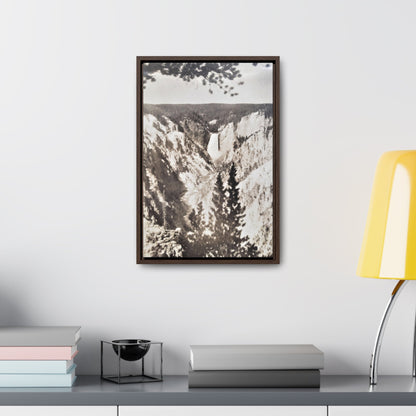 Artists Point Yellowstone Gallery Canvas Wraps Vertical Frame 12″ x 18″ 1.25" Walnut