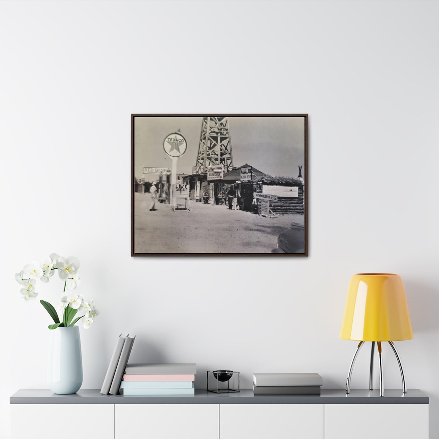 Texaco Station Continental Divide Gallery Canvas Wraps, Horizontal Frame