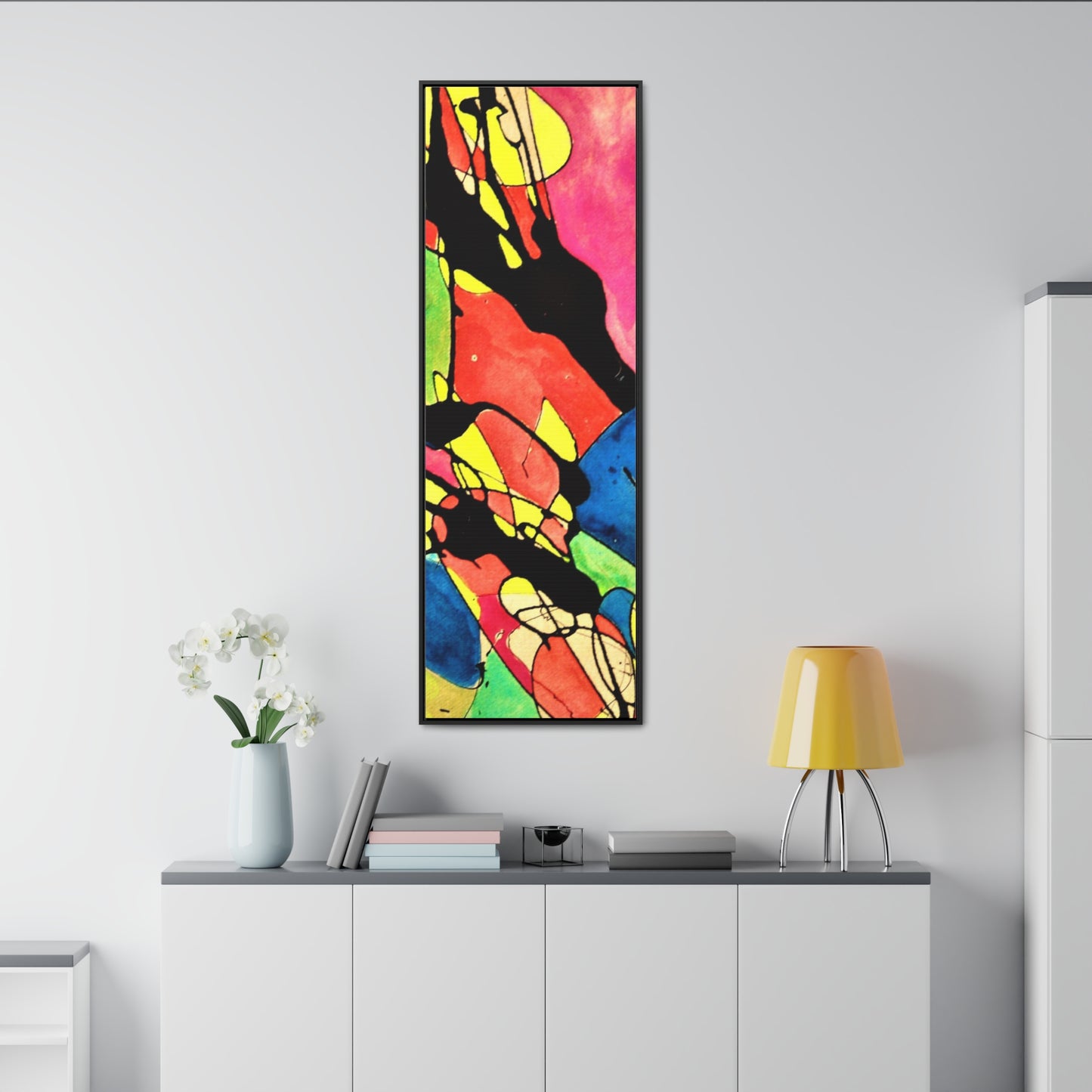 Exploding Earth Gallery Canvas Wraps, Vertical Frame