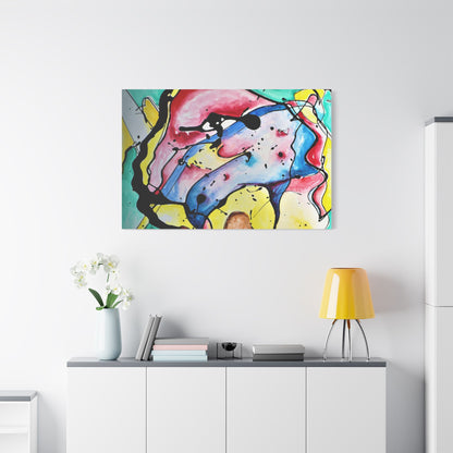 3rd Eye Sundae Satin Canvas Stretched - Kia Day Design