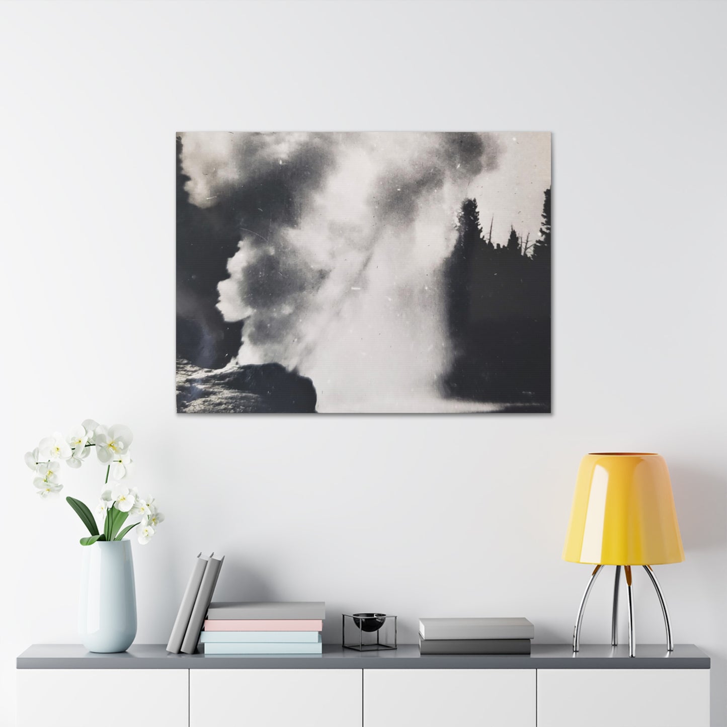 Riverside Geyser Yellowstone Canvas Gallery Wraps