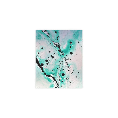 Teal Burst Silk Posters 8″ x 10″ (Vertical) Semi Glossy