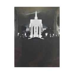 Golden Gate International Exposition Night Satin Canvas Stretched