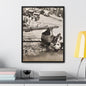 Concrete Worker Gallery Canvas Wraps Vertical Frame 18″ x 24″ Premium Gallery Wraps (1.25″) Black