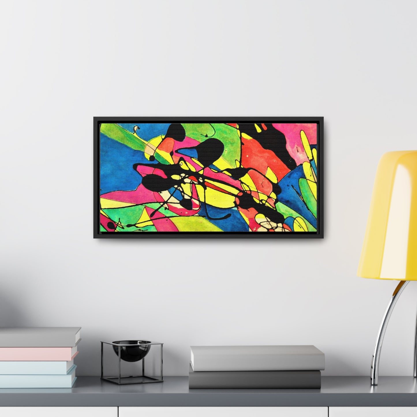 Exploding Earth Gallery Canvas Wraps, Horizontal Frame