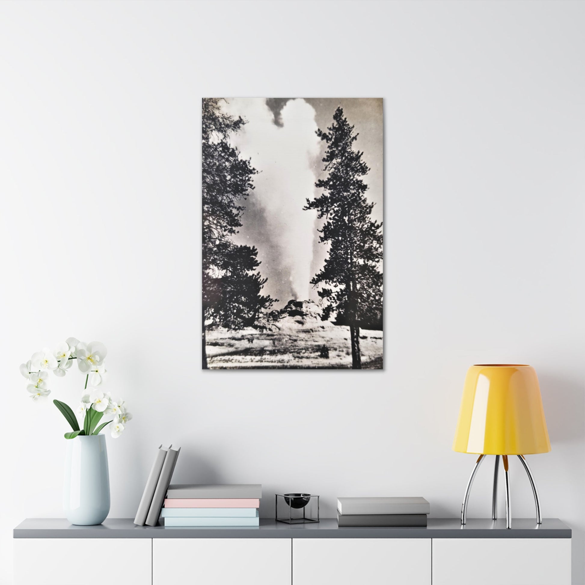 Castle Geyser Yellowstone Canvas Gallery Wraps - 24″ x 36″ 1.25" - Canvas