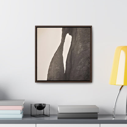The Needles Eye Gallery Canvas Wraps Square Frame 16″ x 16″ Premium Gallery Wraps (1.25″) Walnut
