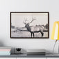 Yellowstone Bull Elk Gallery Canvas Wraps Horizontal Frame 24″ x 16″ Walnut Premium Gallery Wraps (1.25″)