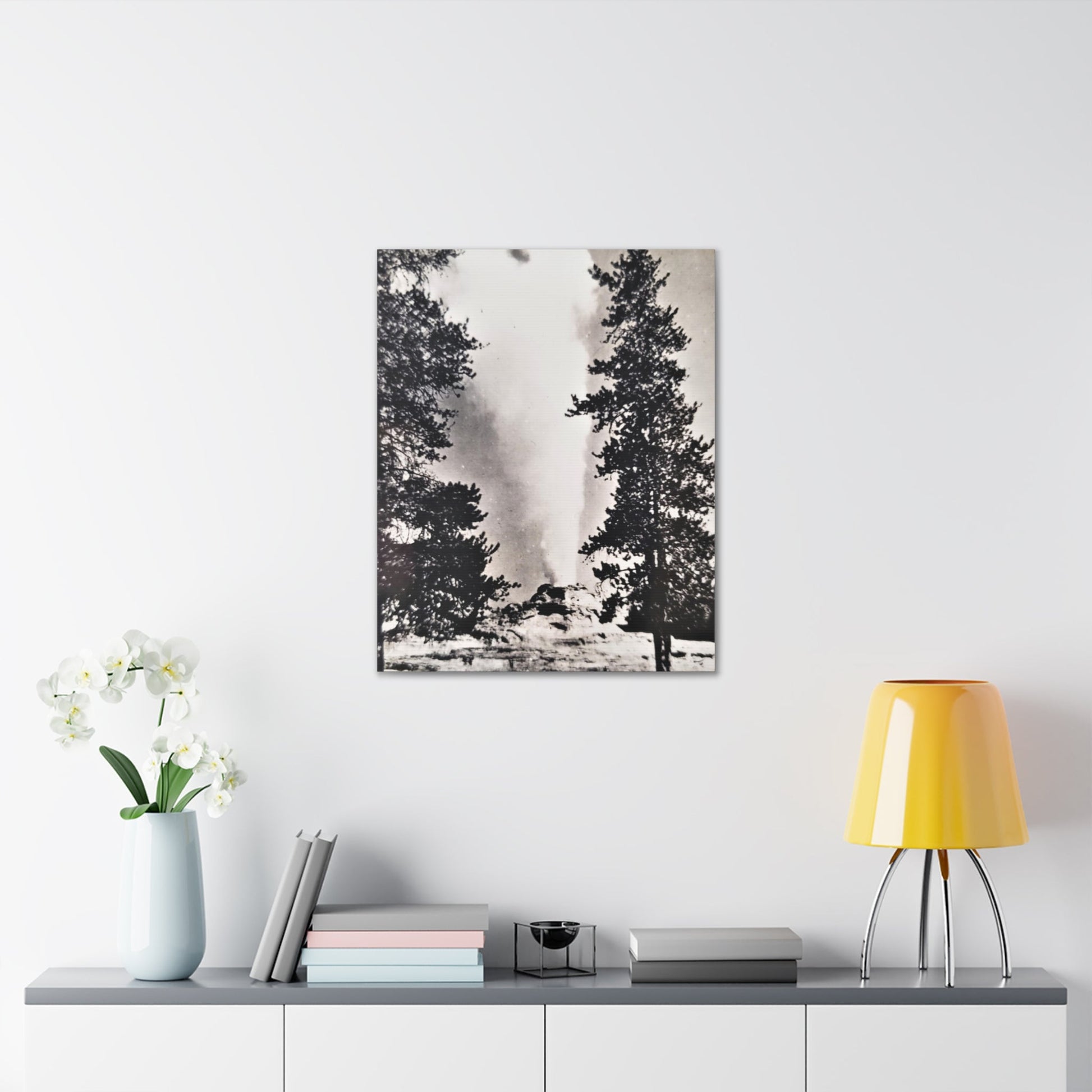 Castle Geyser Yellowstone Canvas Gallery Wraps - 24″ x 30″ 1.25" - Canvas