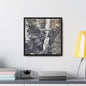 Multnomah Falls Oregon Gallery Canvas Wraps Square Frame 16″ x 16″ Premium Gallery Wraps (1.25″) Black