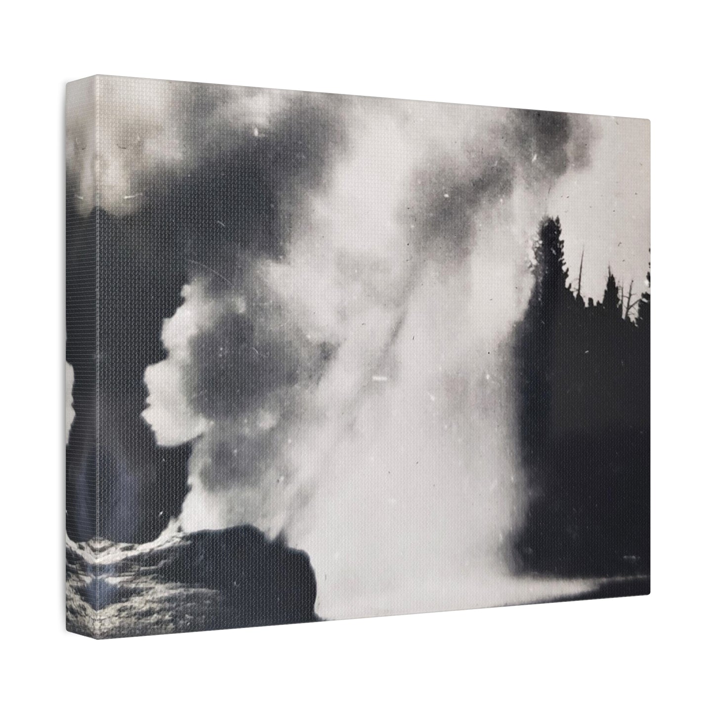 Riverside Geyser Yellowstone Stretched Canvas