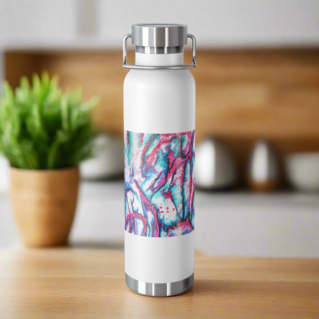 Pink Jellyfish 22oz Vacuum Insulated Bottle