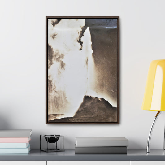 White Dome Geyser Yellowstone Gallery Canvas Wraps, Vertical Frame