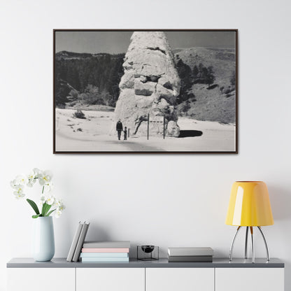 Liberty Cap Yellowstone Gallery Canvas Wraps Horizontal Frame 48″ x 32″ Walnut 1.25"