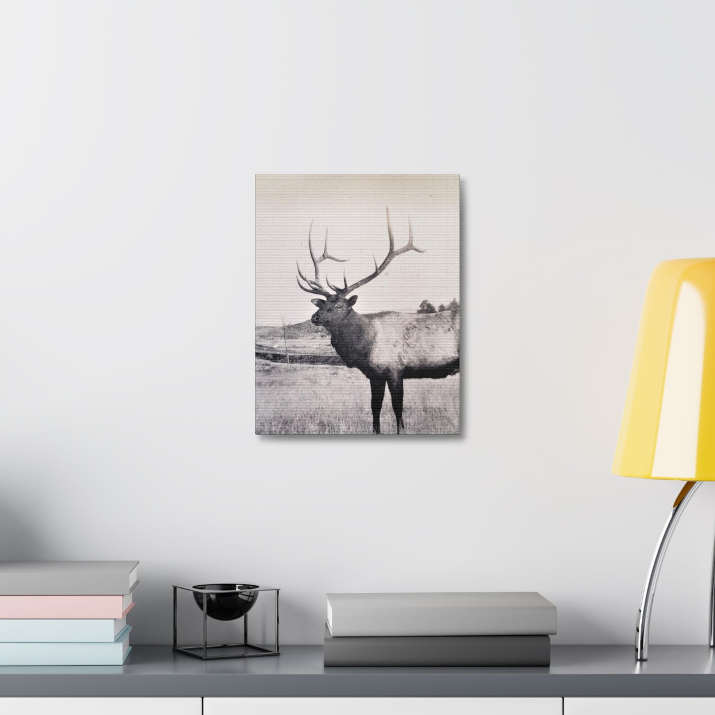 Yellowstone Bull Elk Stretched Canvas