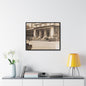 New York Public Library Gallery Canvas Wraps Horizontal Frame 30″ x 24″ Black 1.25"