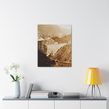 Back View Morris Dam Spillway Stretched Canvas 1.5" 24″ x 30″