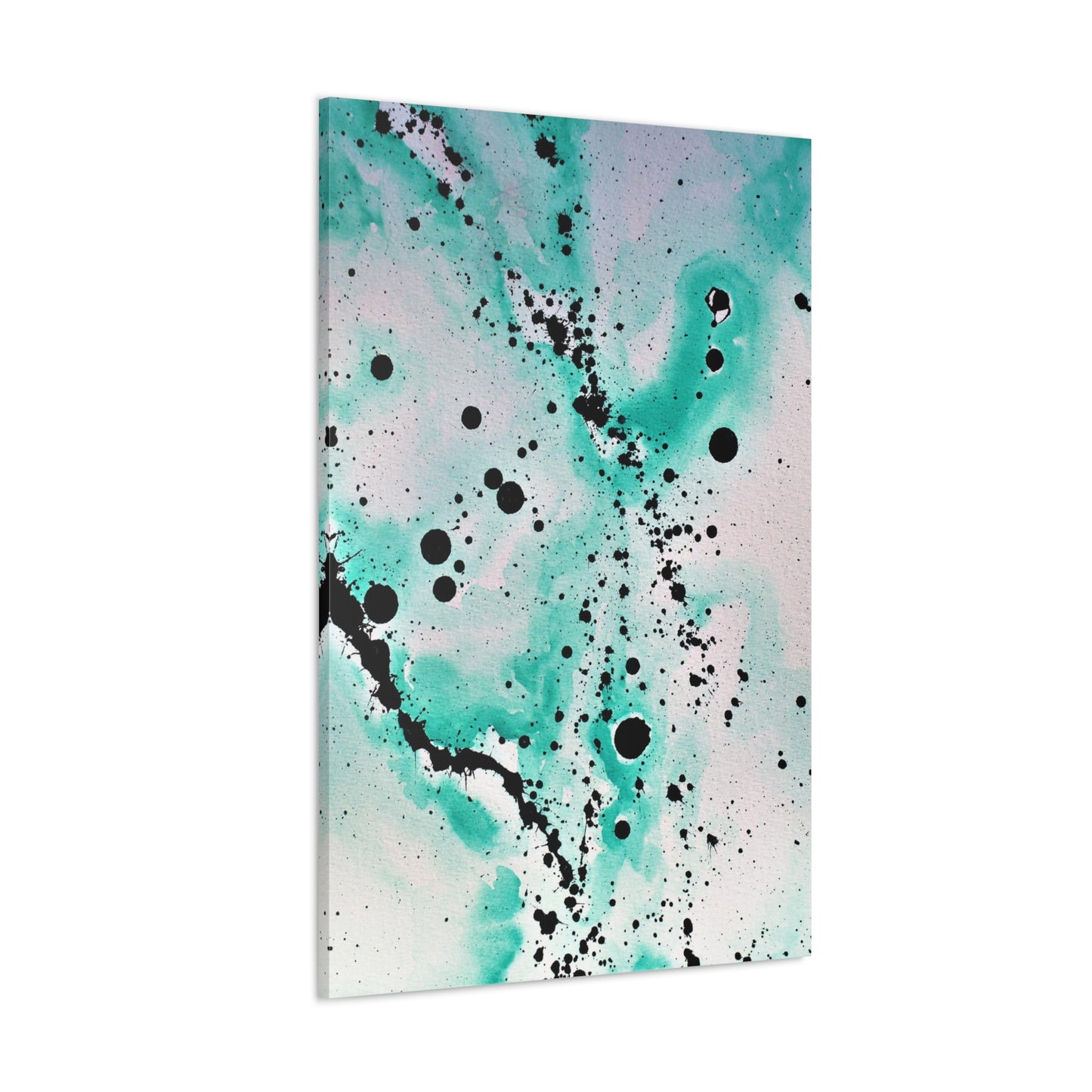 Teal Burst Canvas Gallery Wraps