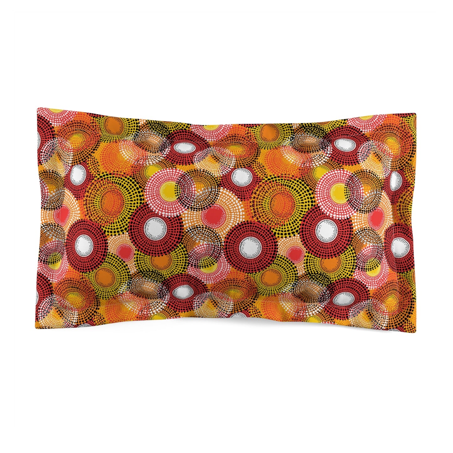 Colorful Floral Microfiber Pillow Sham - Kia Day Design