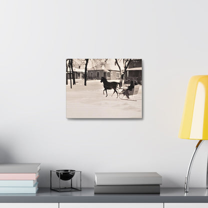 Carriage Ride Stretched Canvas 1.5" 14″ x 11″