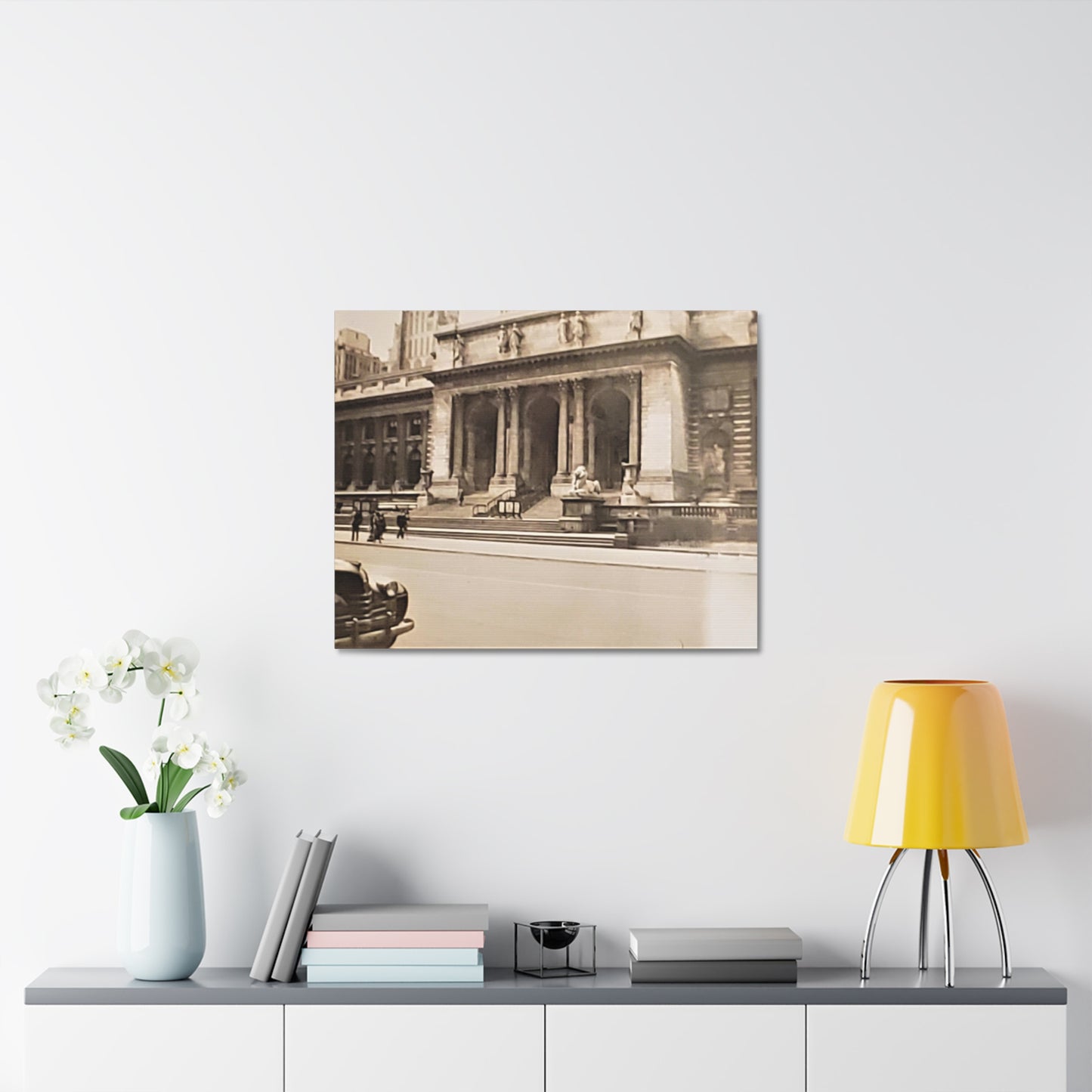 New York Public Library Stretched Canvas