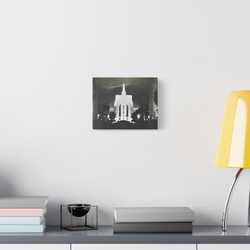 Golden Gate International Exposition Night Satin Canvas Stretched 10″ x 8″ (Horizontal) 1.5"